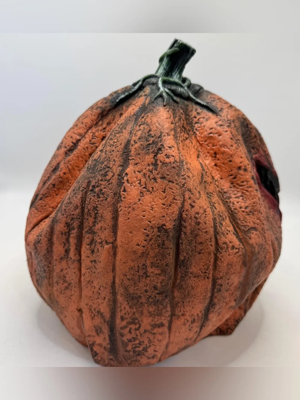 Evil Pumpkin Full Head Mask Scary Jack O Lantern Halloween Horror Costume